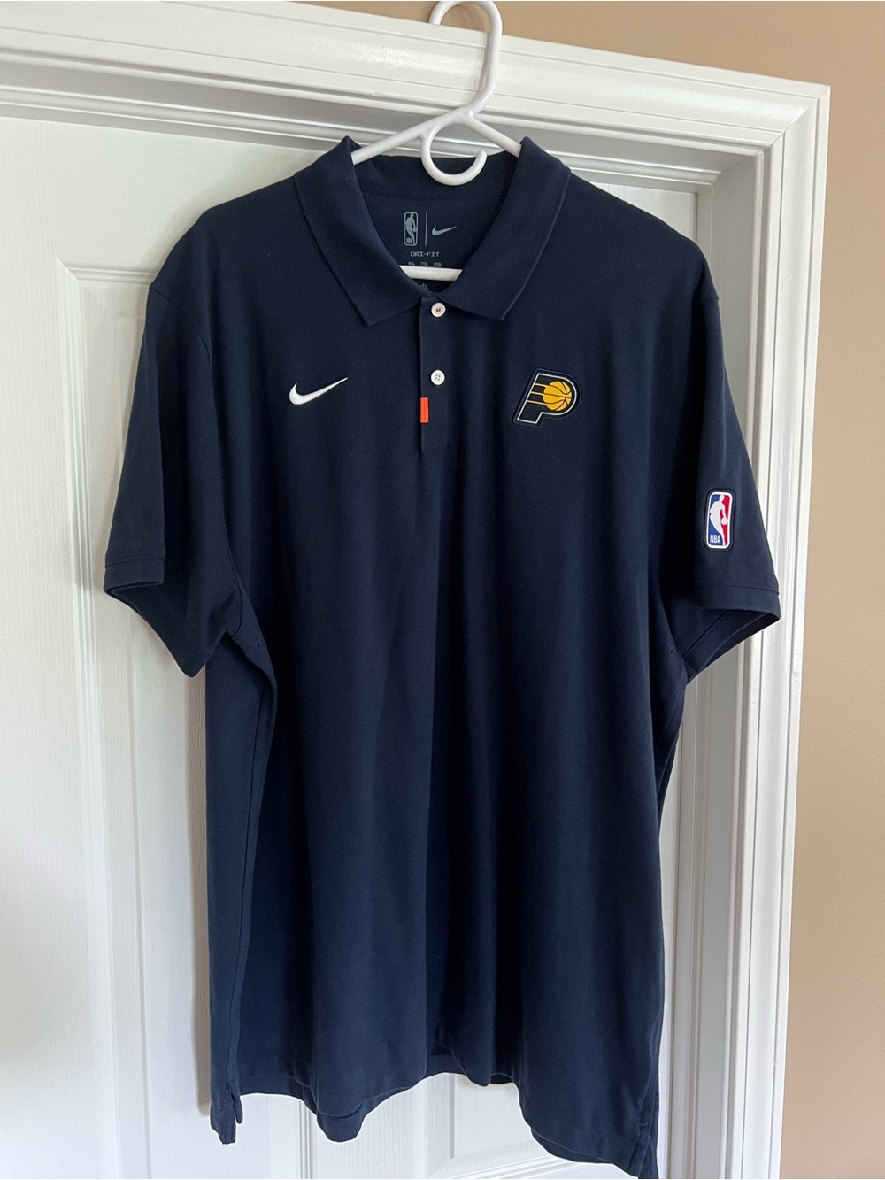 Nike Indiana Pacers Navy Blue Polo Shirt